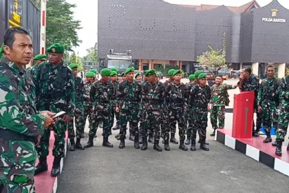 Polda Banten didemo mahasiswa