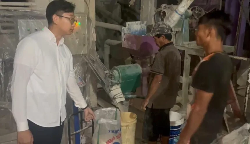 Pabrik Beras Oplosan di Serang Digerebek Polres Serang 1 Pabrik beras oplosan di Serang