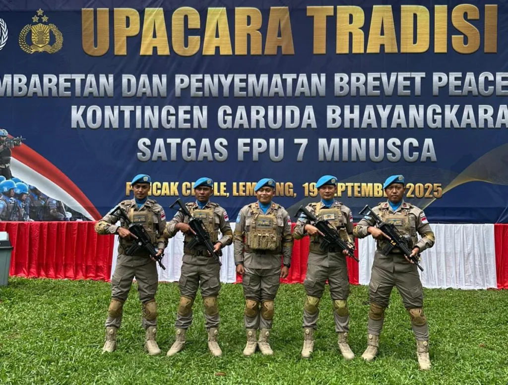 5 Personel Polda Banten Bergabung dalam Misi Perdamaian PBB di Afrika Tengah 2 Personel Polda Banten