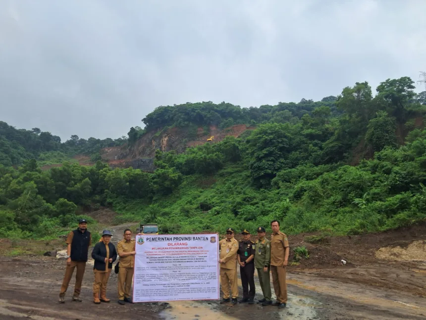 Tambang ilegal di Cilegon