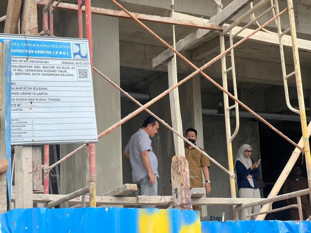 DCKTR Kota Tangsel Sidak Pembangunan Gedung Kos-kosan Di Serpong 2 DCKTR Kota Tangsel