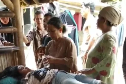 Jembatan gantung di Pandeglang