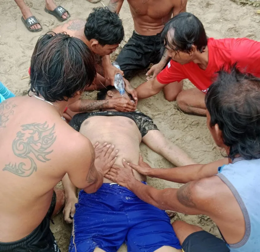 Terseret Ombak di Pantai Ciantir, Wisatawan dari Jakarta Meninggal Dunia 1 Pantai Ciantir