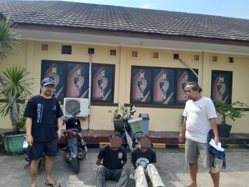 Polsek Cikande Tangkap 2 Pengamen yang Jual Motor Curian Melalui WhatsApp 1 motor curian