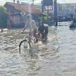 Banjir di Taman Mangu Indah Tangsel