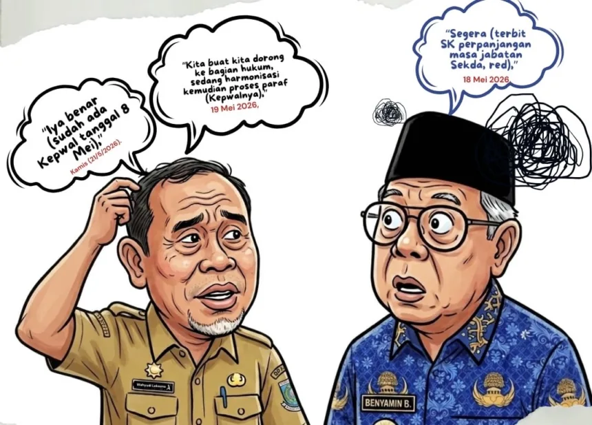 Jika Beri Informasi Menyesatkan Soal SK Sekda Kota Tangsel, Speakup: Walikota dan Kepala BKPSDM Terancam Pidana 1 SK Sekda Kota Tangsel