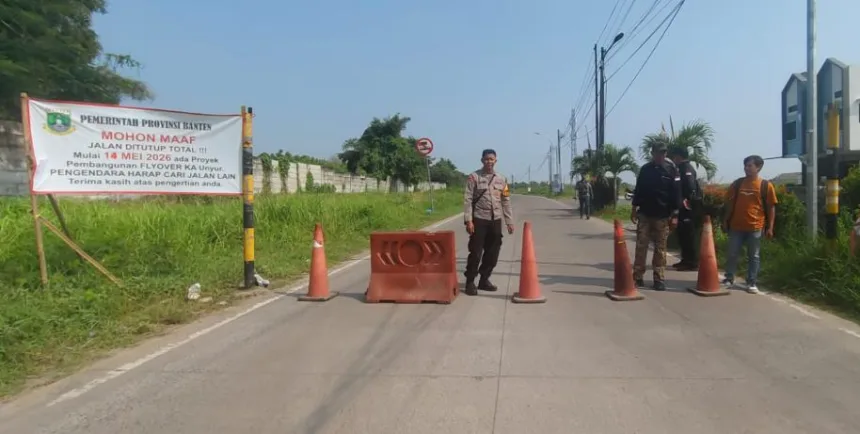 Pembangunan Flyover Kota Serang Dimulai, Jalur Frontage Unyur Ditutup Sementara 1 Flyover Kota Serang