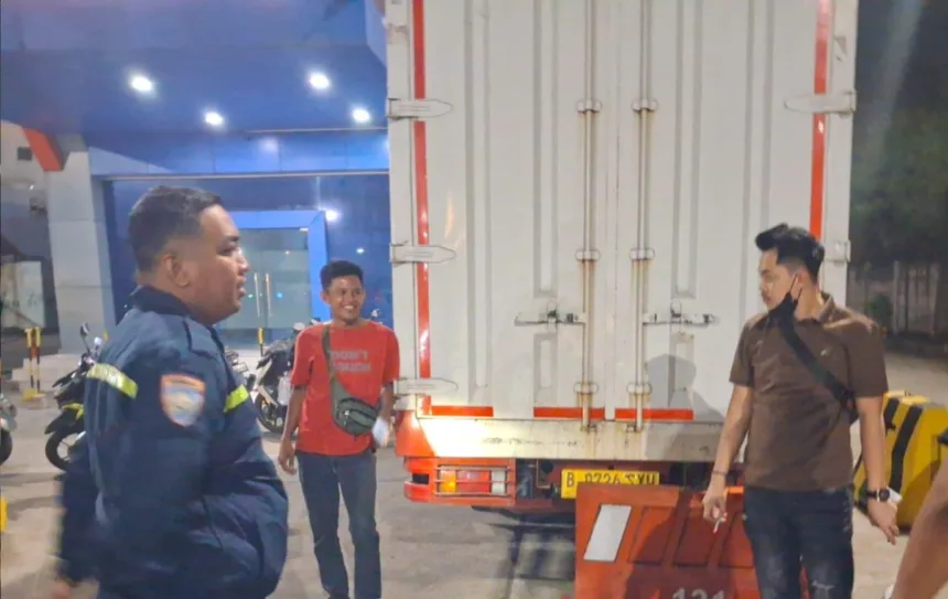 Polsek KSKP Merak Amankan Truk Box yang Diduga Digelapkan Sebelum Menyeberang ke Lampung 1 truk box